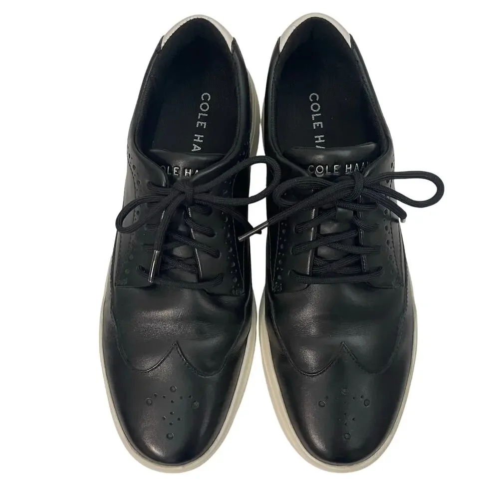 Cole Haan Zero Grand Wingtip Oxford Men's Sneaker Size 8.5 Black Leather